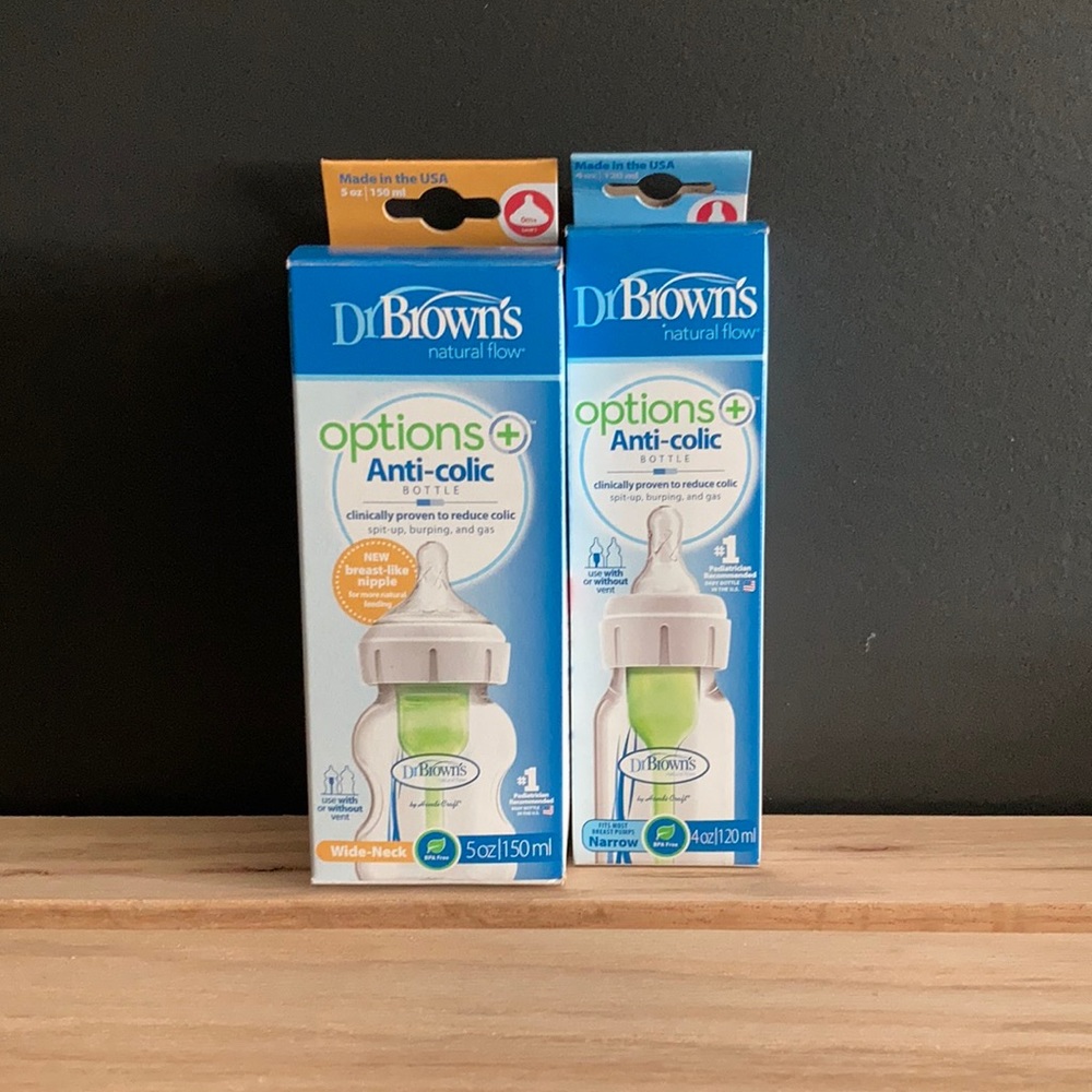 BNIB two anti colic bottles